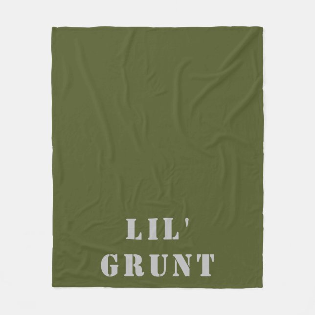 Couverture Polaire Lil'Grunt Military (Devant)