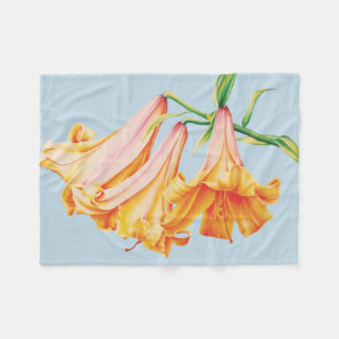 Couverture Polaire Lilies fine art botanique fleur de lys