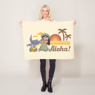 Couverture Polaire Lilo et Stitch   Aloha