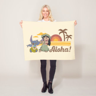 Couverture Polaire Lilo et Stitch | Aloha