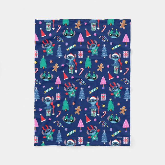 Couverture Polaire Lilo et Stitch | Motif de vacances Stitch (Devant)