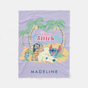 Couverture Polaire Lilo et Stitch  Venez visiter les îles !