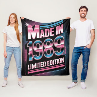 Couverture Polaire Limited Edition Retro 1989 Fleece Blanket