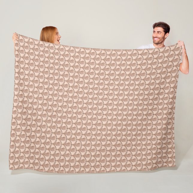 Couverture Polaire Lincoln Penny Motif - Pièces de cuivre (En situation)