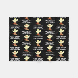 Couverture Polaire Line Dance Line Dancing Cowboy Hat Country Music