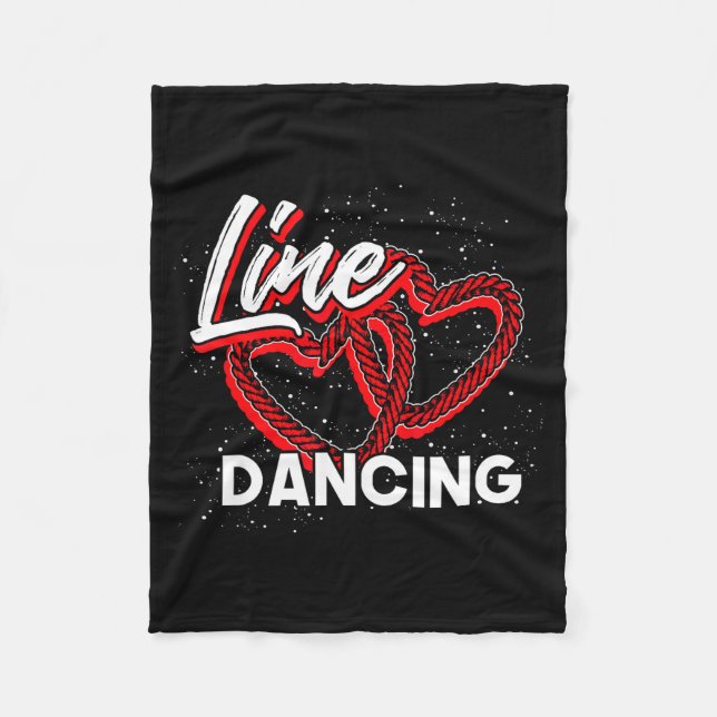 Couverture Polaire Line Dancing Lover Cowboy Valentines Day Gift Line (Devant)