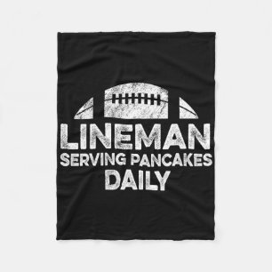 Couverture Polaire Lineman Serving Pancakes Daily Football Offensive