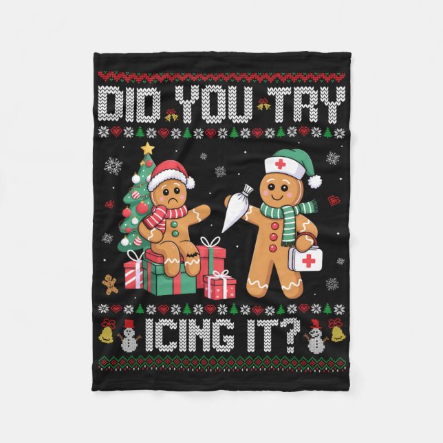 Couverture Polaire L'Infirmière Avez-Vous Essayé De Le Faire Glacer N (Devant)