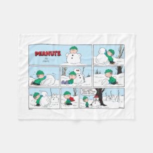 Couverture Polaire Linus Construit Un Snowman