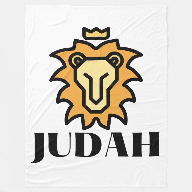 Couverture Polaire Lion De Juda Basé Sur La Foi (Devant)