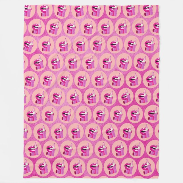 Couverture Polaire Lips (Devant)