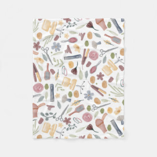 Couverture Polaire Liste des cheveux | MOTIF | Aquarelle