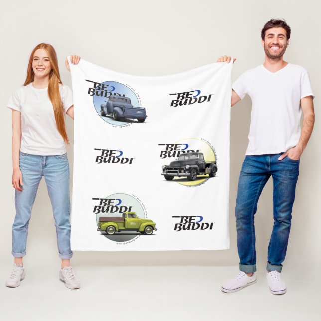 Couverture Polaire Lit Buddi Blanche (En situation)