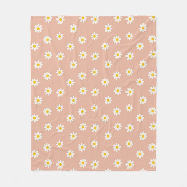 Couverture Polaire Little Daisies - dusty apricot (Devant)