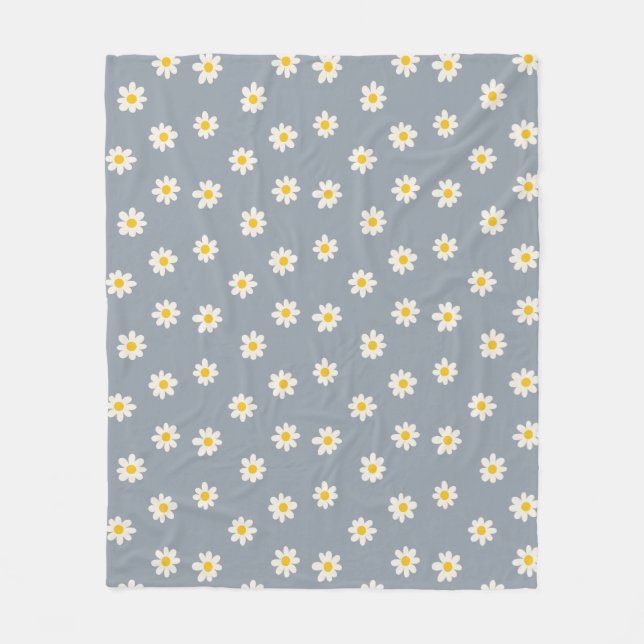 Couverture Polaire Little Daisies - dusty steel gray (Devant)