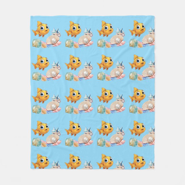 Couverture Polaire  Little Fish Fleece Blanket (Devant)