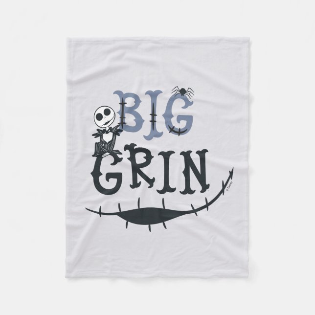 Couverture Polaire Little Jack Skellington - Big Grin (Devant)