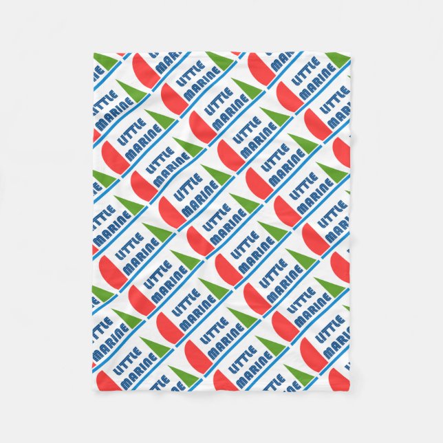 Couverture Polaire little marine (Devant)