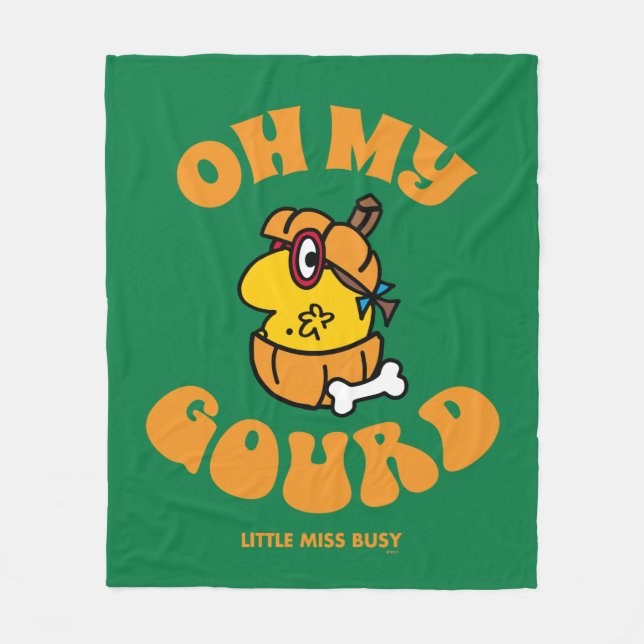 Couverture Polaire Little Miss Busy Oh My Gourd Halloween (Devant)