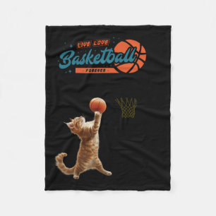 Couverture Polaire Live Love Basketball Forever