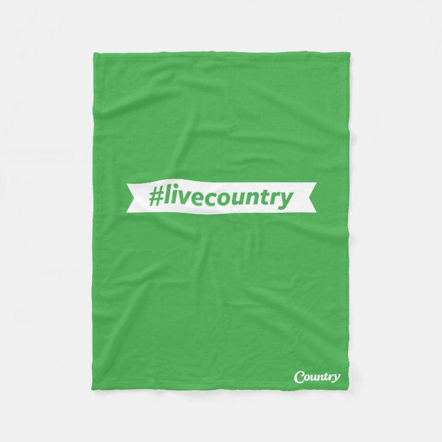 Couverture Polaire #LiveCountry (Devant)