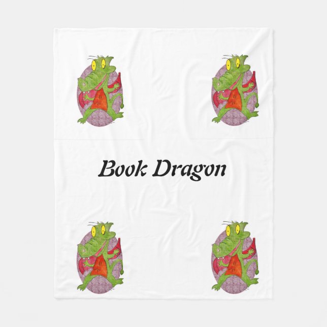 Couverture Polaire Livre Dragon Fleece Blanche par Sommer Hamilton (Devant)