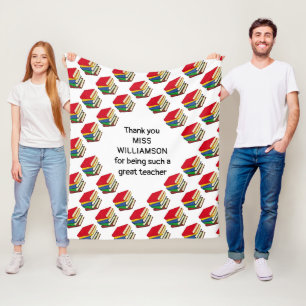 Couverture Polaire Livres de MERCI personnalisés Enseignant