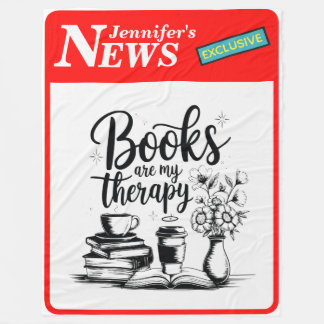 Couverture Polaire Livres Personnalisés Sont Ma Thérapie News Exclusi