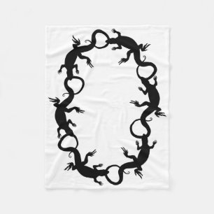 Couverture Polaire Lizard Blanket Cool Lizard Art Fleece Blanche