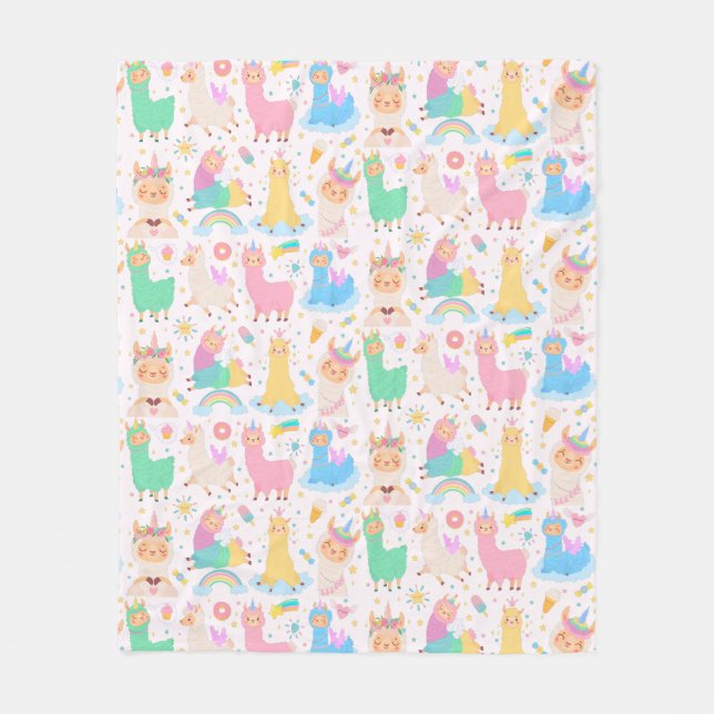 Couverture Polaire Llamas (Devant)