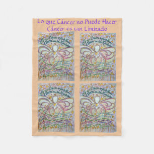 Couverture Polaire Lo que cáncer no Puede Hacer Angel Chemo Blanches