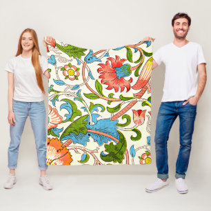 Couverture Polaire Lodden, coloré motif vintage par William Morris