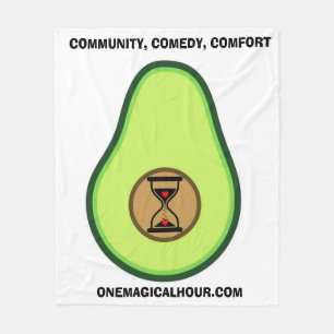 Couverture Polaire Logo d'Avocado ouvert