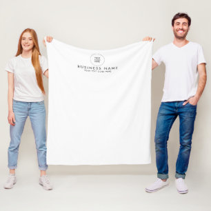 Couverture Polaire Logo d'entreprise simple et moderne tendance