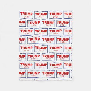 Couverture Polaire Logo du rectangle classique Trump 2024