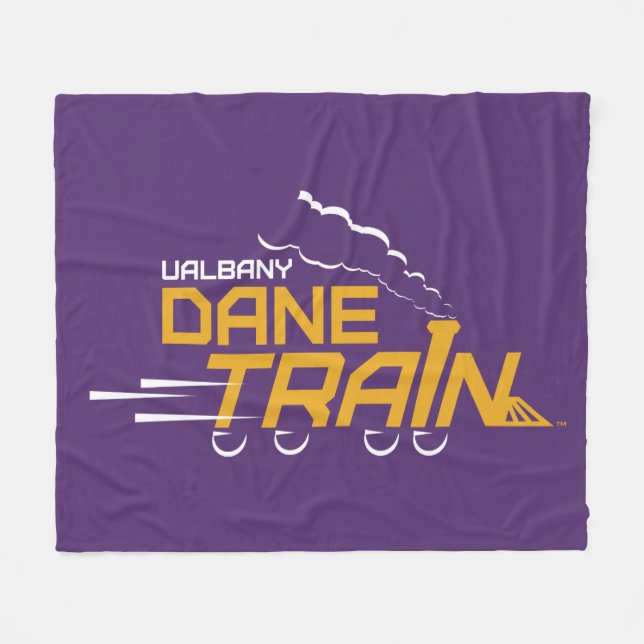 Couverture Polaire Logo du train UAlbany Dane (Devant (Horizontal))