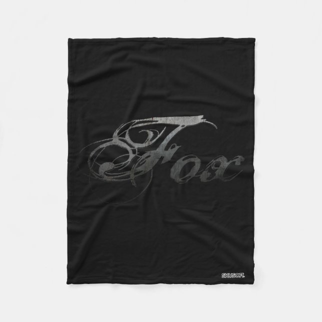 Couverture Polaire Logo Fox (Devant)