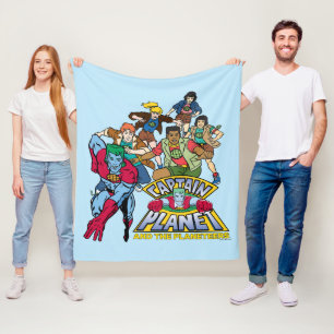 Couverture Polaire Logo graphique du Capitaine Planet & the Planeteer