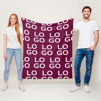 Couverture Polaire Logo personnalisé d'entreprise ou de société sur f