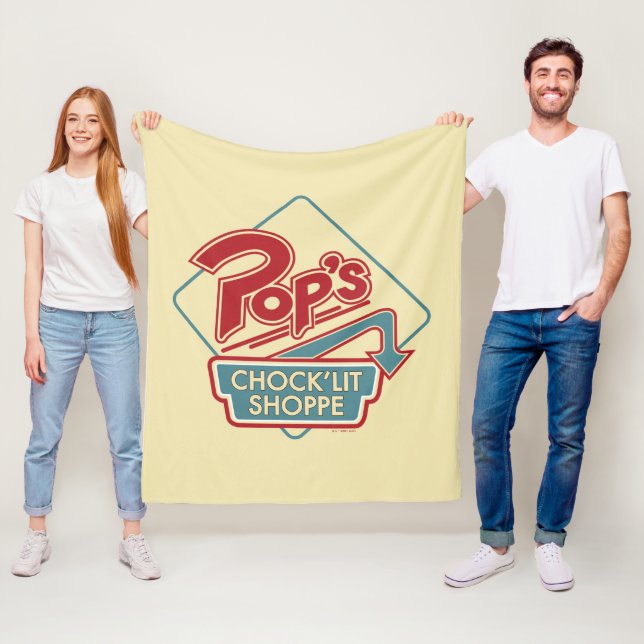 Couverture Polaire Logo rouge de la boutique Pop's Chock'Lit (En situation)