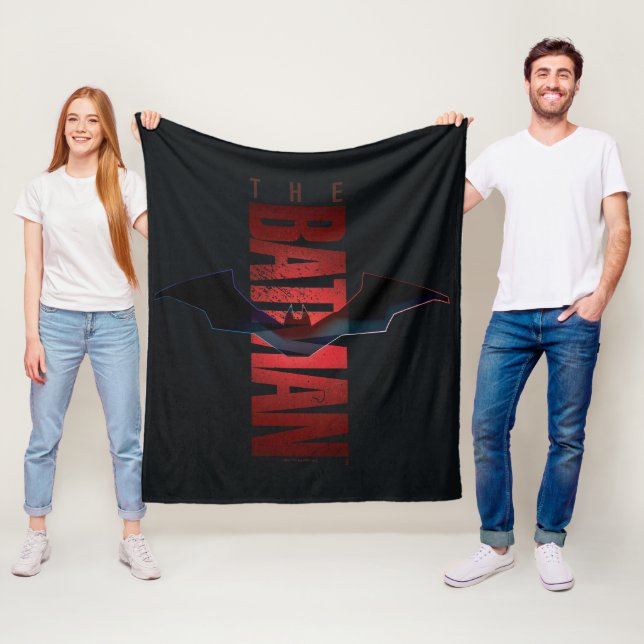 Couverture Polaire Logo vertical de Batman (En situation)