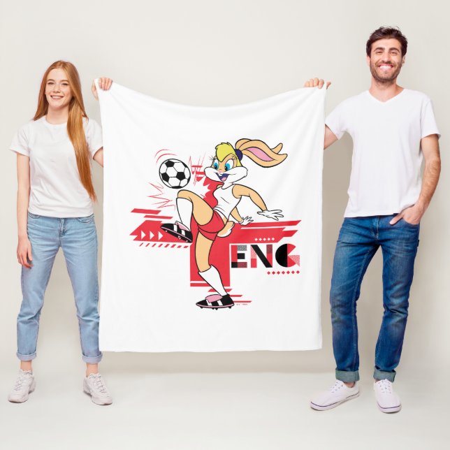 Couverture Polaire Lola Bunny Team England Soccer Graphic (En situation)