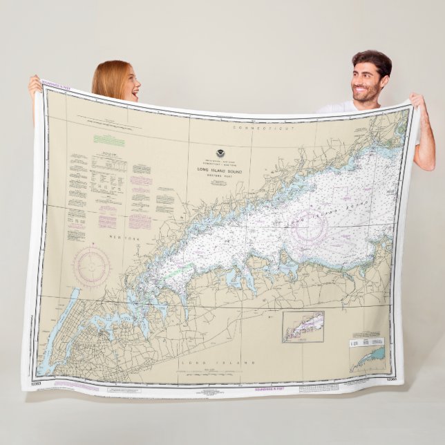 Couverture Polaire Long Island Sound Western Part Carte marine (En situation)