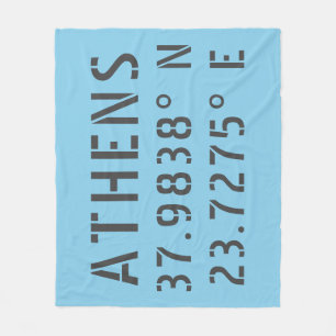 Couverture Polaire Longitude de la latitude d'Athènes