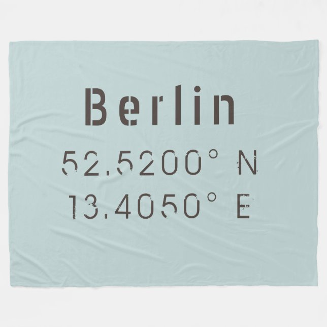 Couverture Polaire Longitude de la Latitude de Berlin (Devant (Horizontal))
