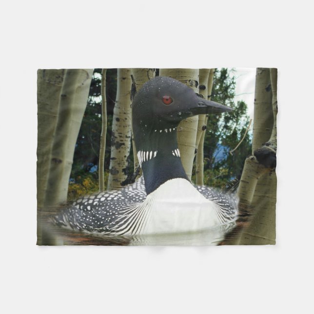 Couverture Polaire Loon sauvage (Devant (Horizontal))