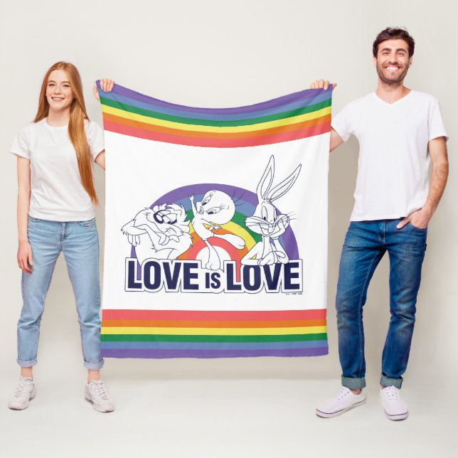 Couverture Polaire LOONEY TUNES™ - Love Is Love (En situation)