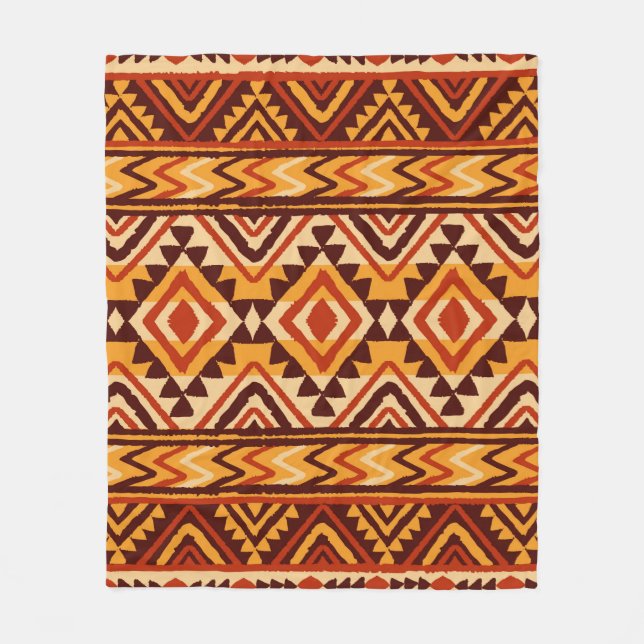 Couverture Polaire L'ornement ethnique. Un motif Navajo sans couture. (Devant)