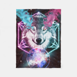 Couverture Polaire Loup
