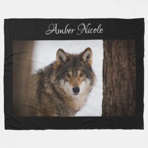 Couverture Polaire Loup